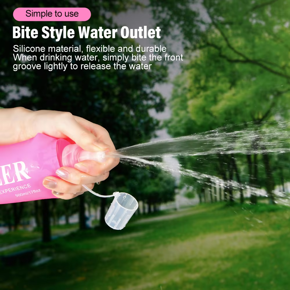 Folding Water Bottle TPU BPA-F - Water Bag Collapsible ulasan dan harga