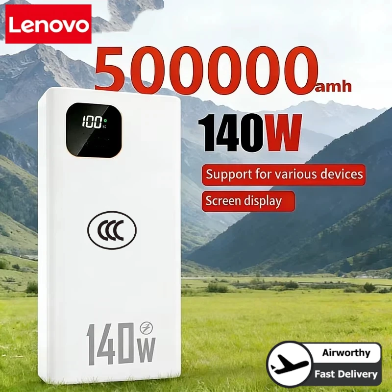 Lenovo 140W 500000mAh Ultra Ca - Solar Emergency Charger ulasan dan harga