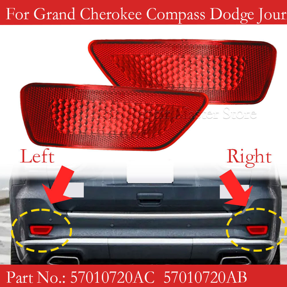 1/2pcs Car Red Tail Warning Re - Compass Lensatic ulasan dan harga