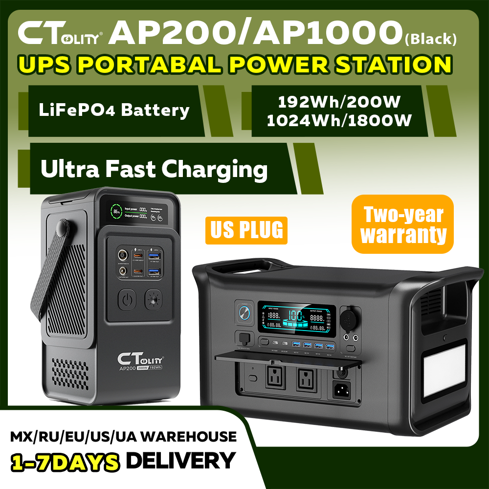 CTOLITY AP200 AP1000 Black sty - Solar Emergency Charger ulasan dan harga